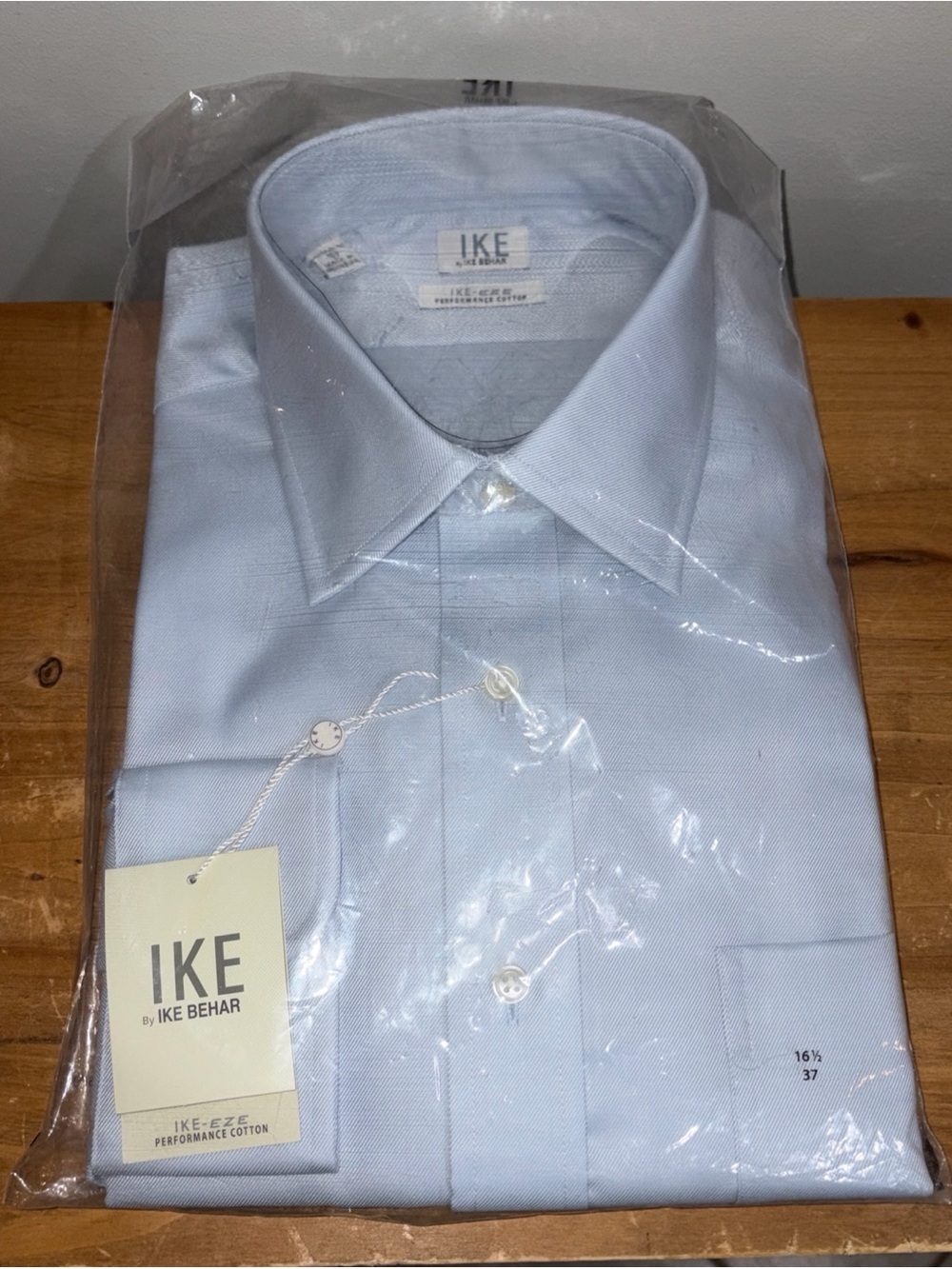 Ike Behar Light Blue Dress Shirt - Classic Spread Collar